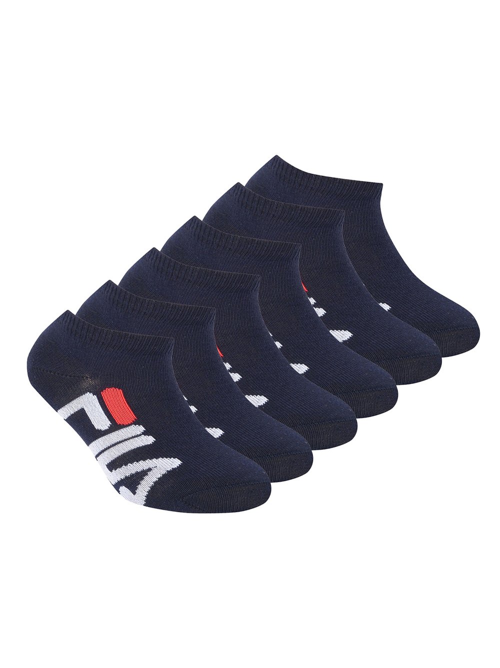 FILA Socken 6er Pack Kinder Baumwolle blau, 23-26