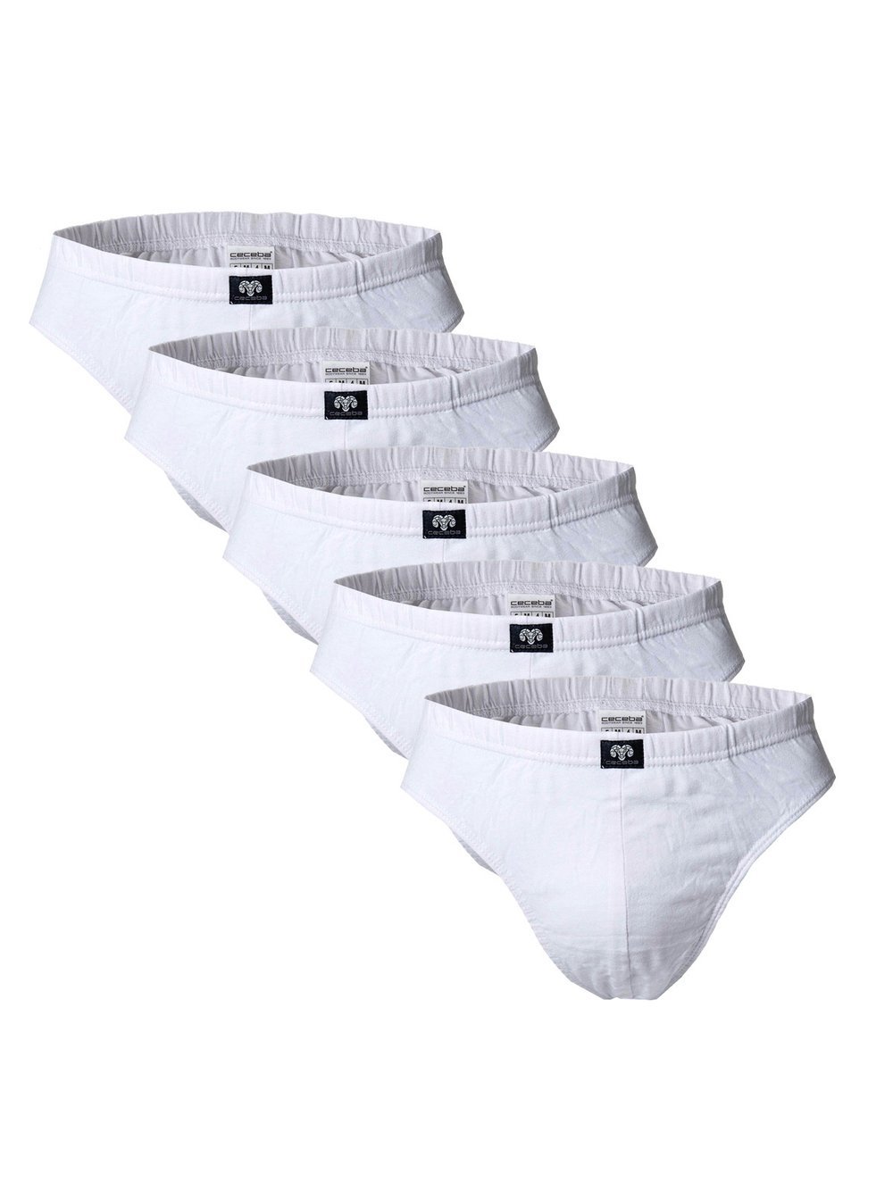 Ceceba Slip 5er Pack Herren Baumwolle weiß, M