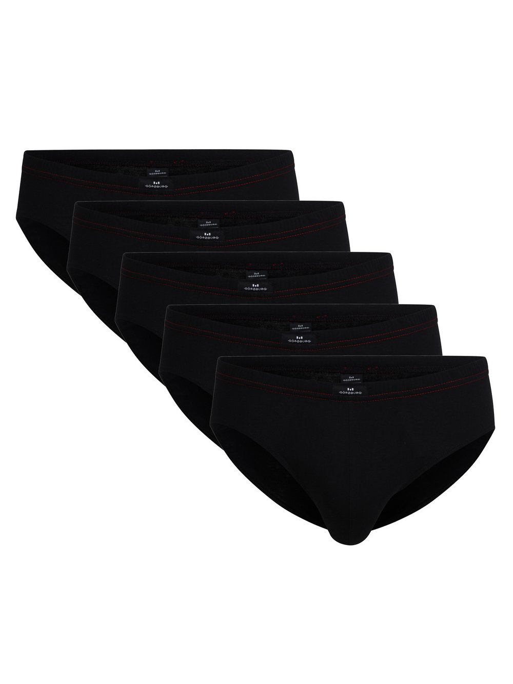 GÖTZBURG Slip 5er Pack Herren Baumwolle schwarz, L