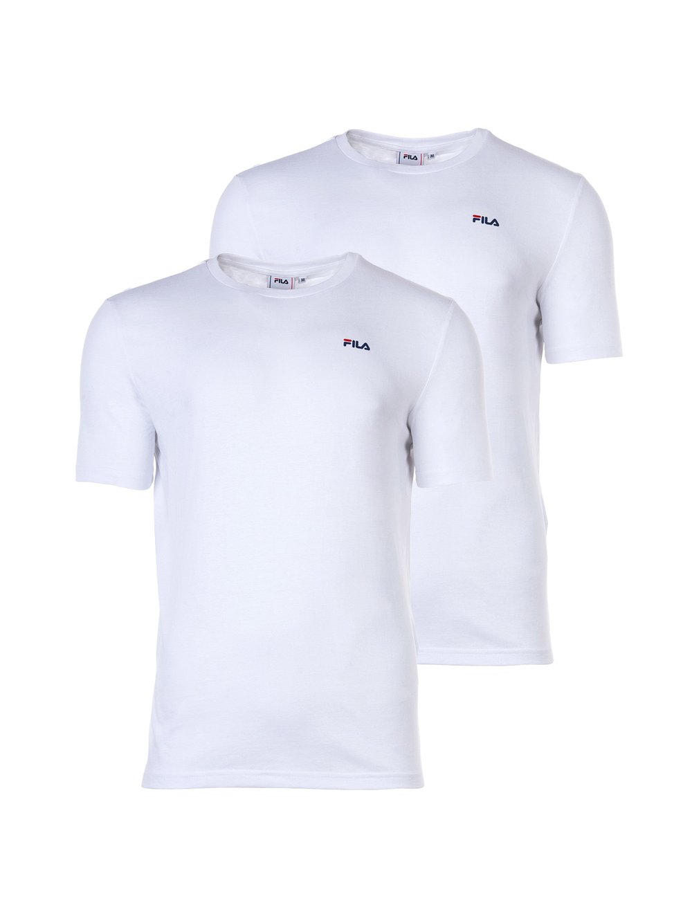 FILA T-Shirt 2er Pack Herren Baumwolle weiß, 5XL