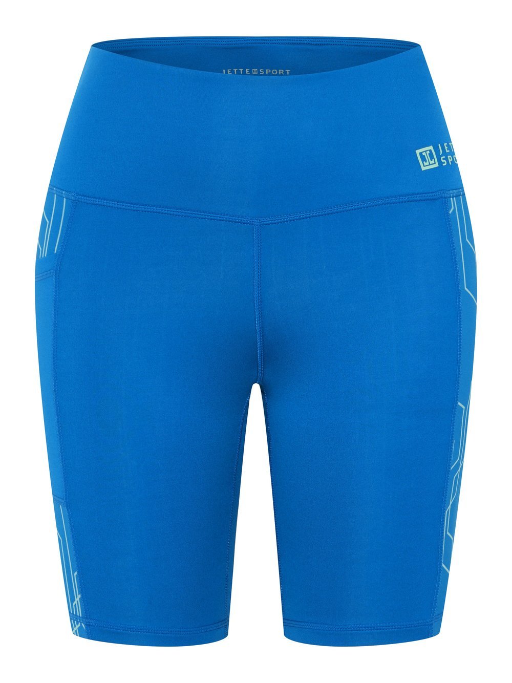 JETTE SPORT Leggings Damen blau gemustert, 44-46