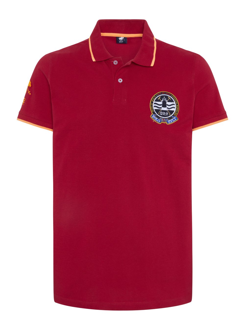 Polo Sylt Poloshirt Herren Baumwolle rot, L