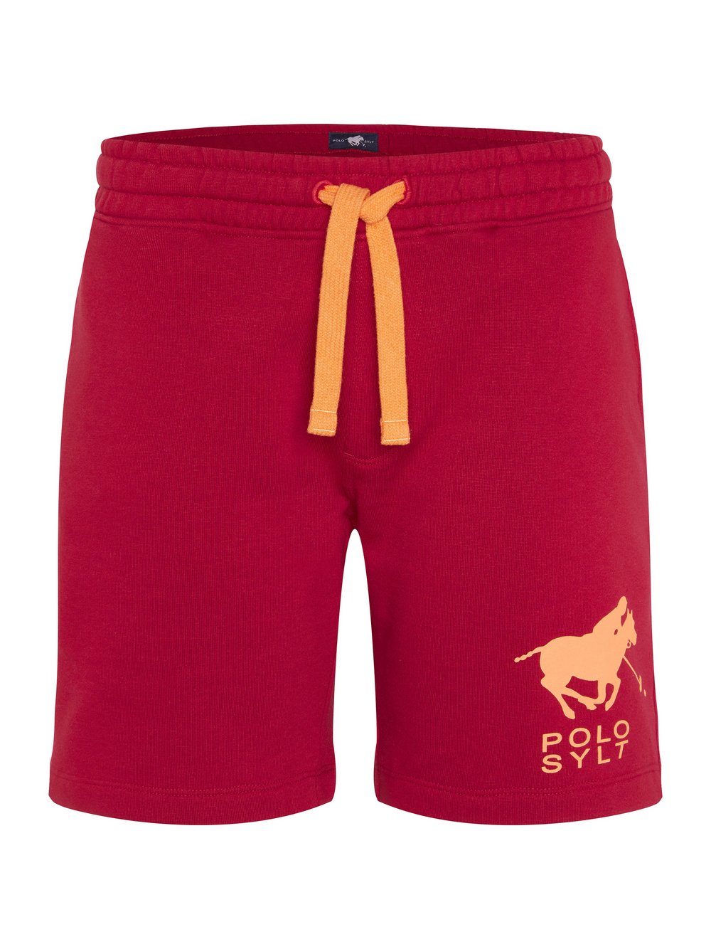 Polo Sylt Shorts Herren Baumwolle rot bedruckt, XXL