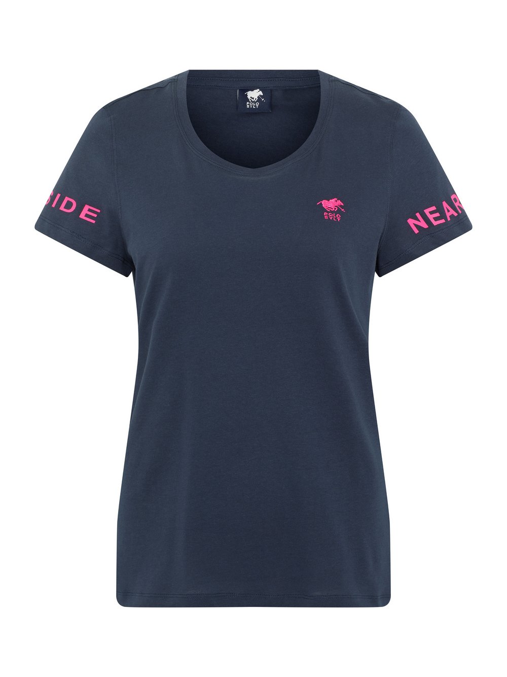 Polo Sylt T-Shirt Damen Baumwolle blau bedruckt, XS