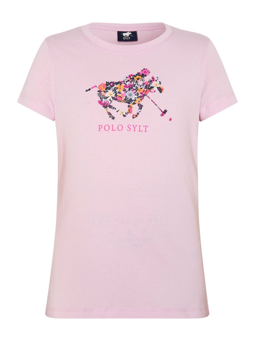 Polo Sylt T-Shirt Mädchen Baumwolle pink bedruckt, 122