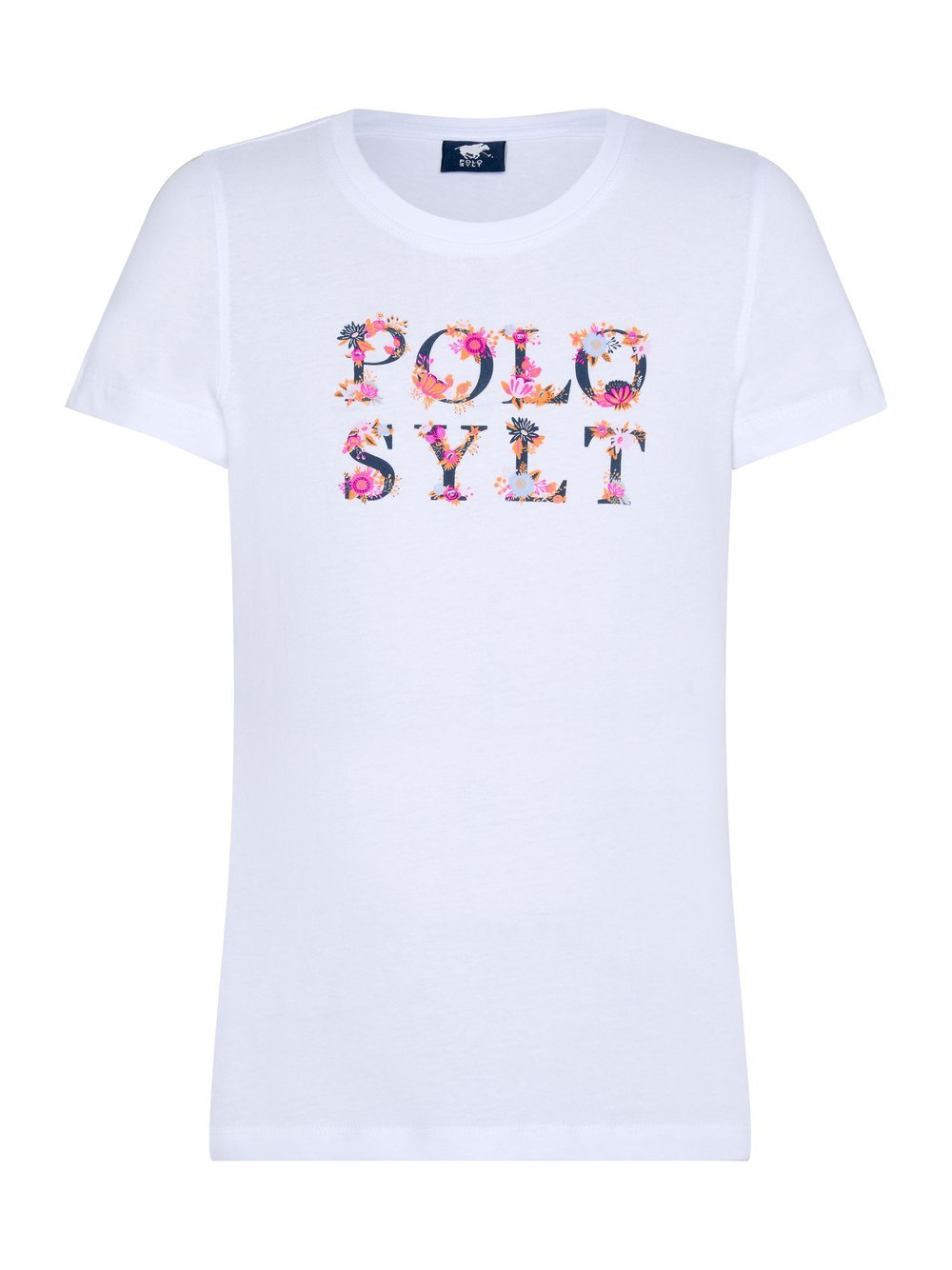 Polo Sylt T-Shirt Mädchen Baumwolle weiß bedruckt, 110