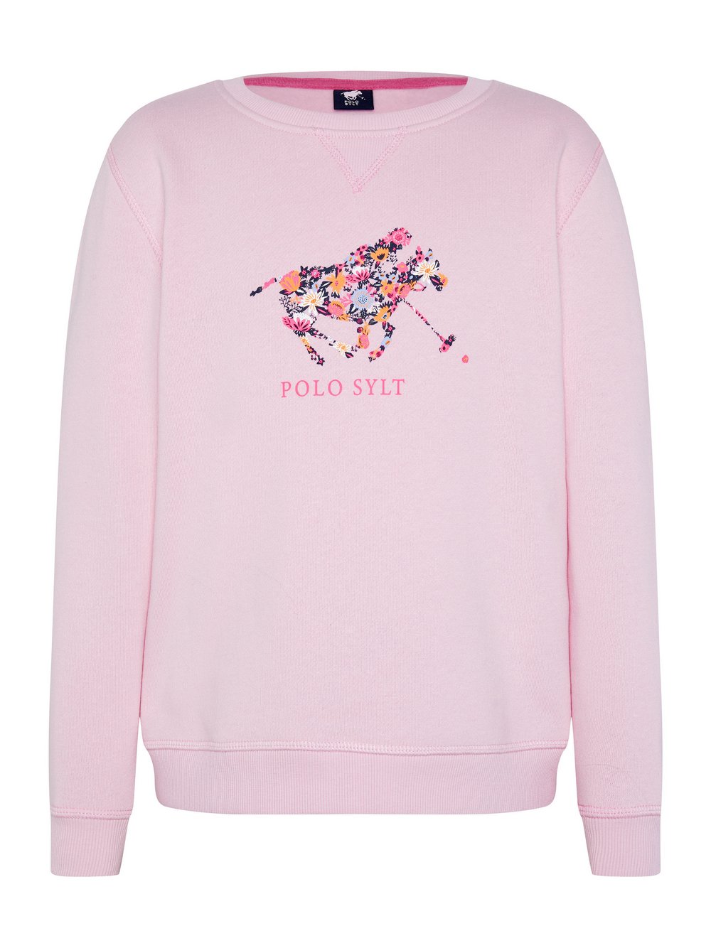 Polo Sylt Sweatshirt Mädchen Baumwolle pink bedruckt, 134