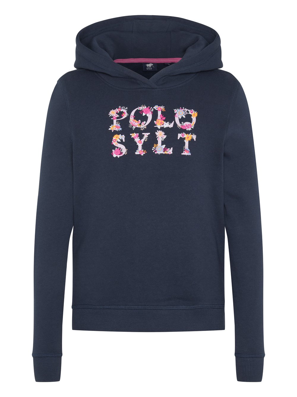 Polo Sylt Hoodie Mädchen Baumwolle blau bedruckt, 134