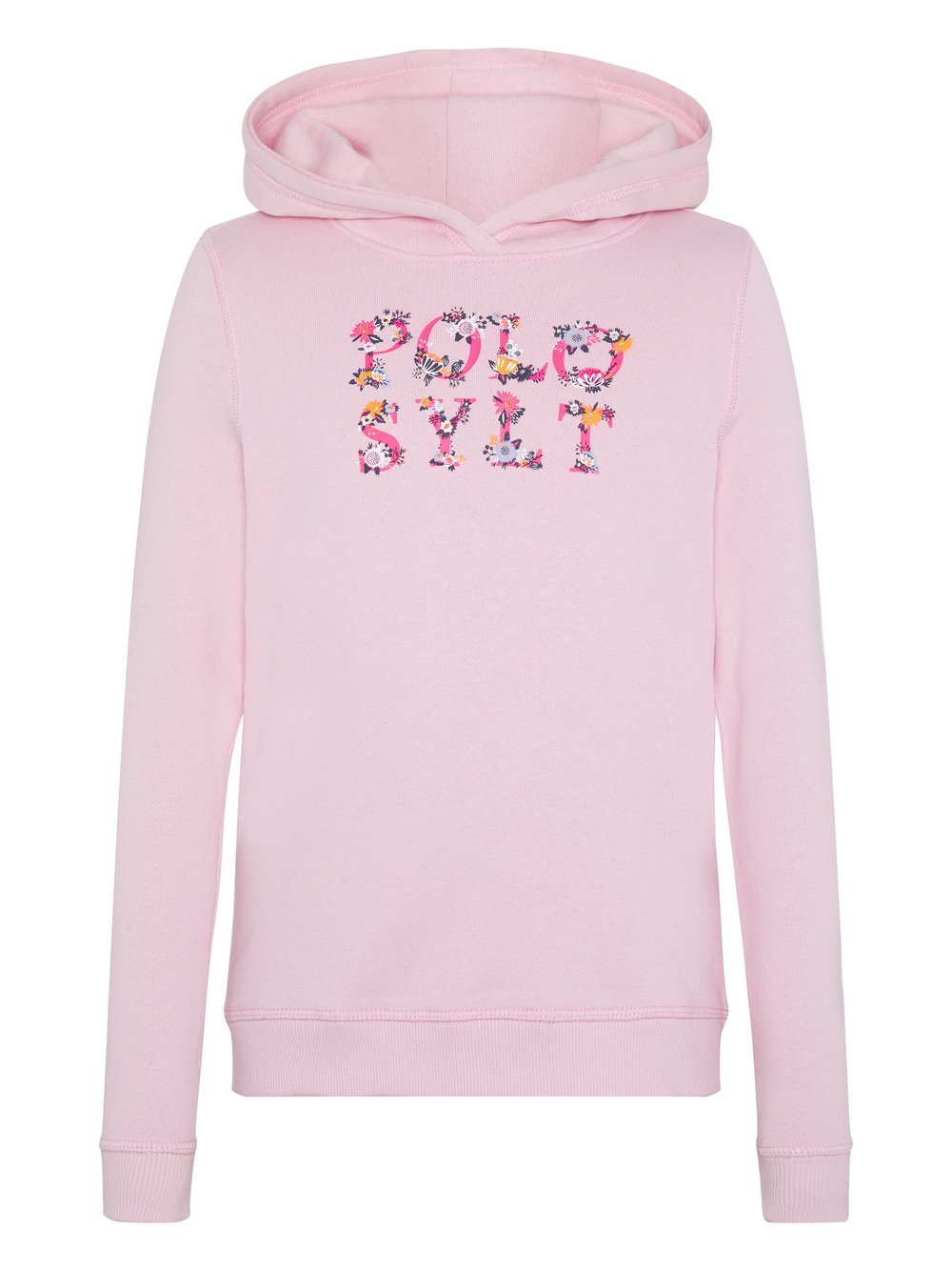 Polo Sylt Hoodie Mädchen Baumwolle pink bedruckt, 134