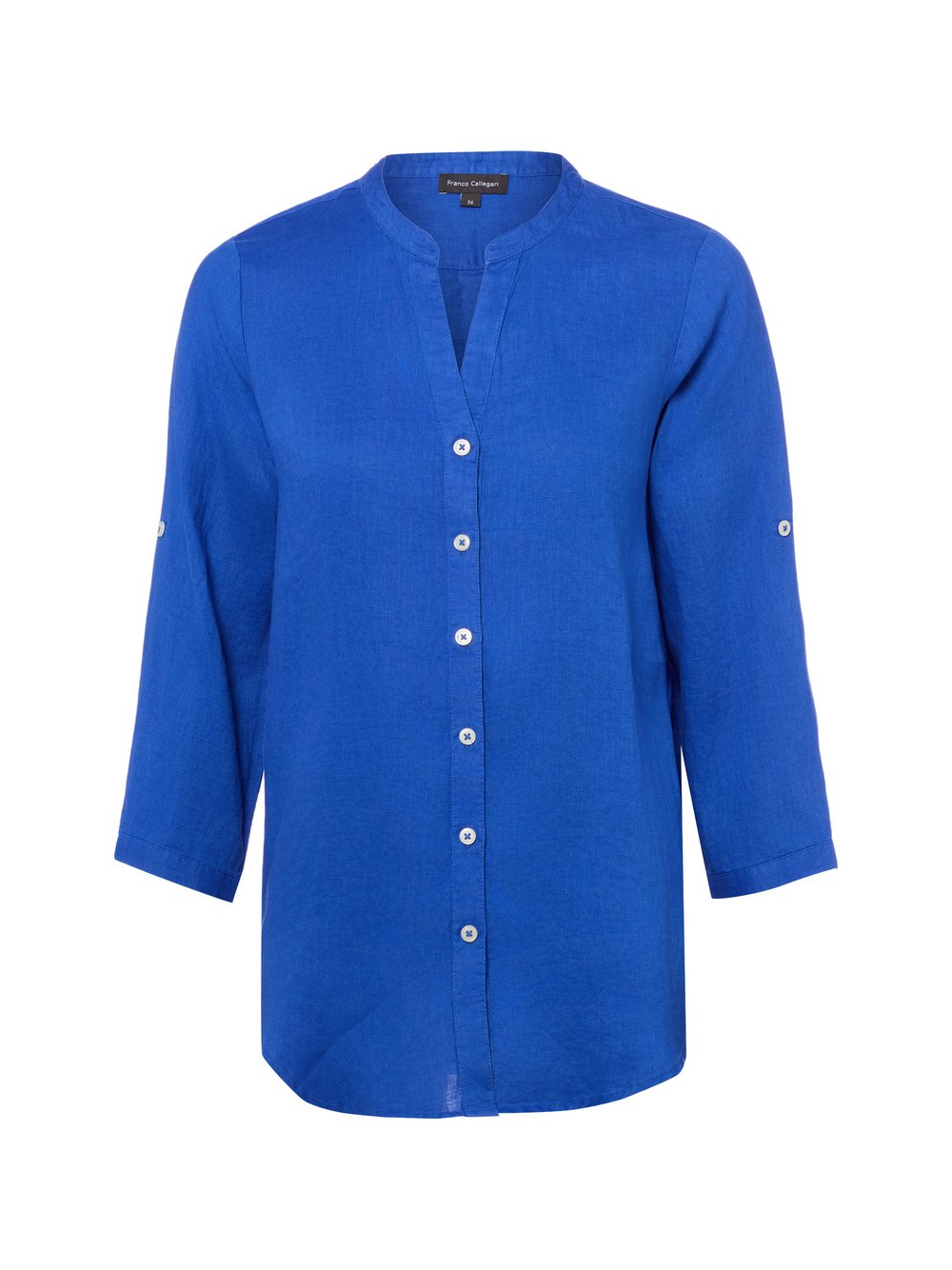 Franco Callegari Leinenbluse Damen blau, 48