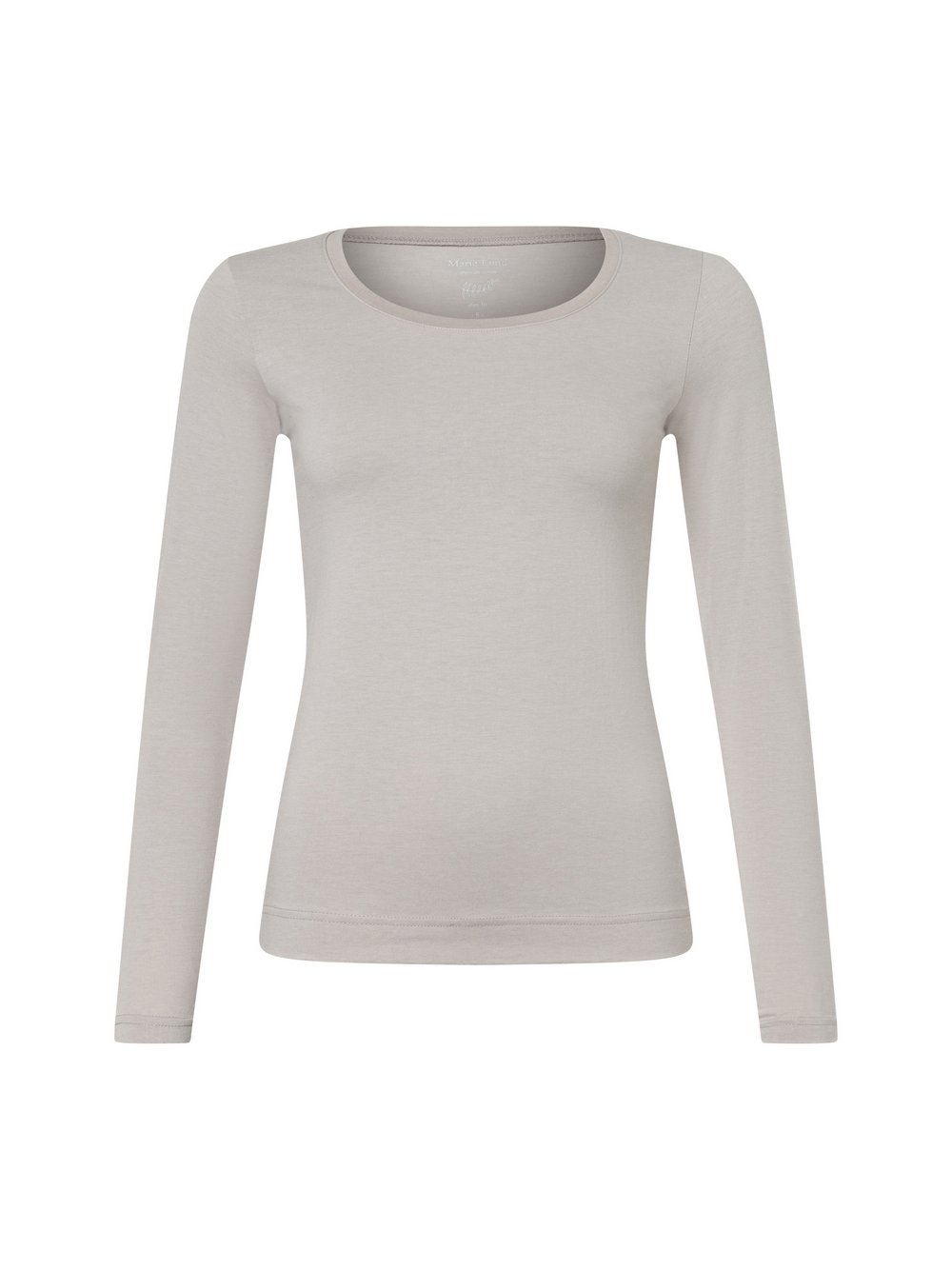 Marie Lund Langarmshirt Damen Jersey grau, L