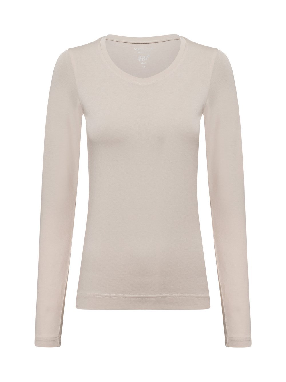 Marie Lund Langarmshirt Damen Jersey beige, M