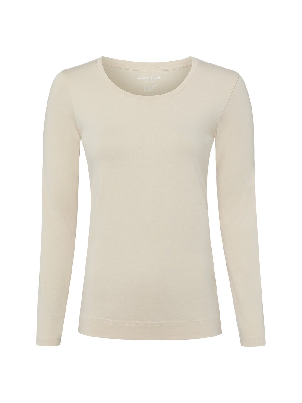 Marie Lund Langarmshirt Damen Jersey beige, S
