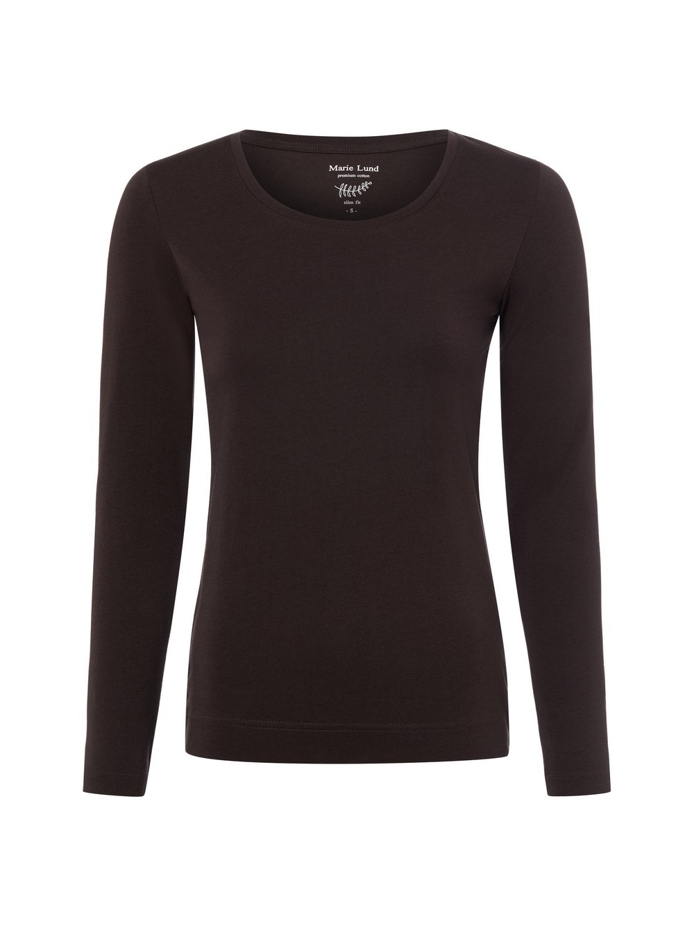 Marie Lund Langarmshirt Damen Jersey braun, XS