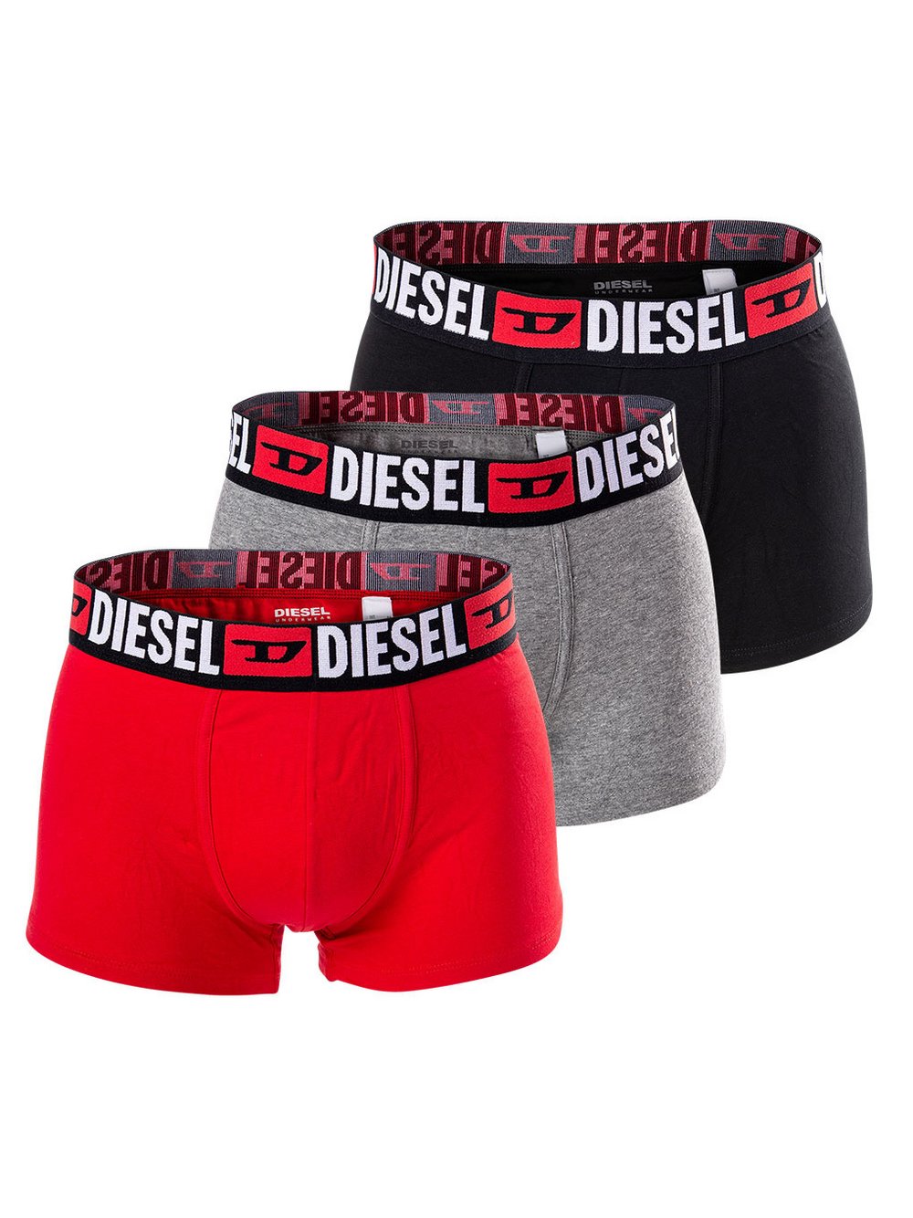 Diesel Boxershort 3er Pack Herren Baumwolle mehrfarbig, M