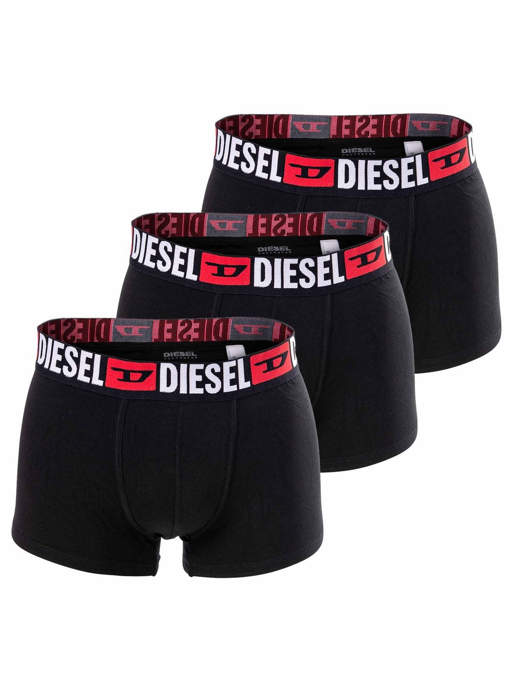 Diesel Boxershort 3er Pack Herren Baumwolle schwarz, XXL