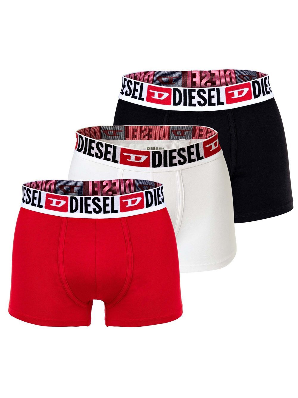 Diesel Boxershort 3er Pack Herren Baumwolle rot, S