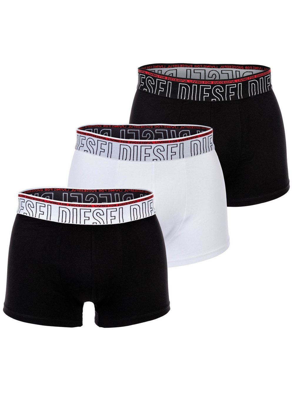 Diesel Boxershort 3er Pack Herren Baumwolle mehrfarbig, M