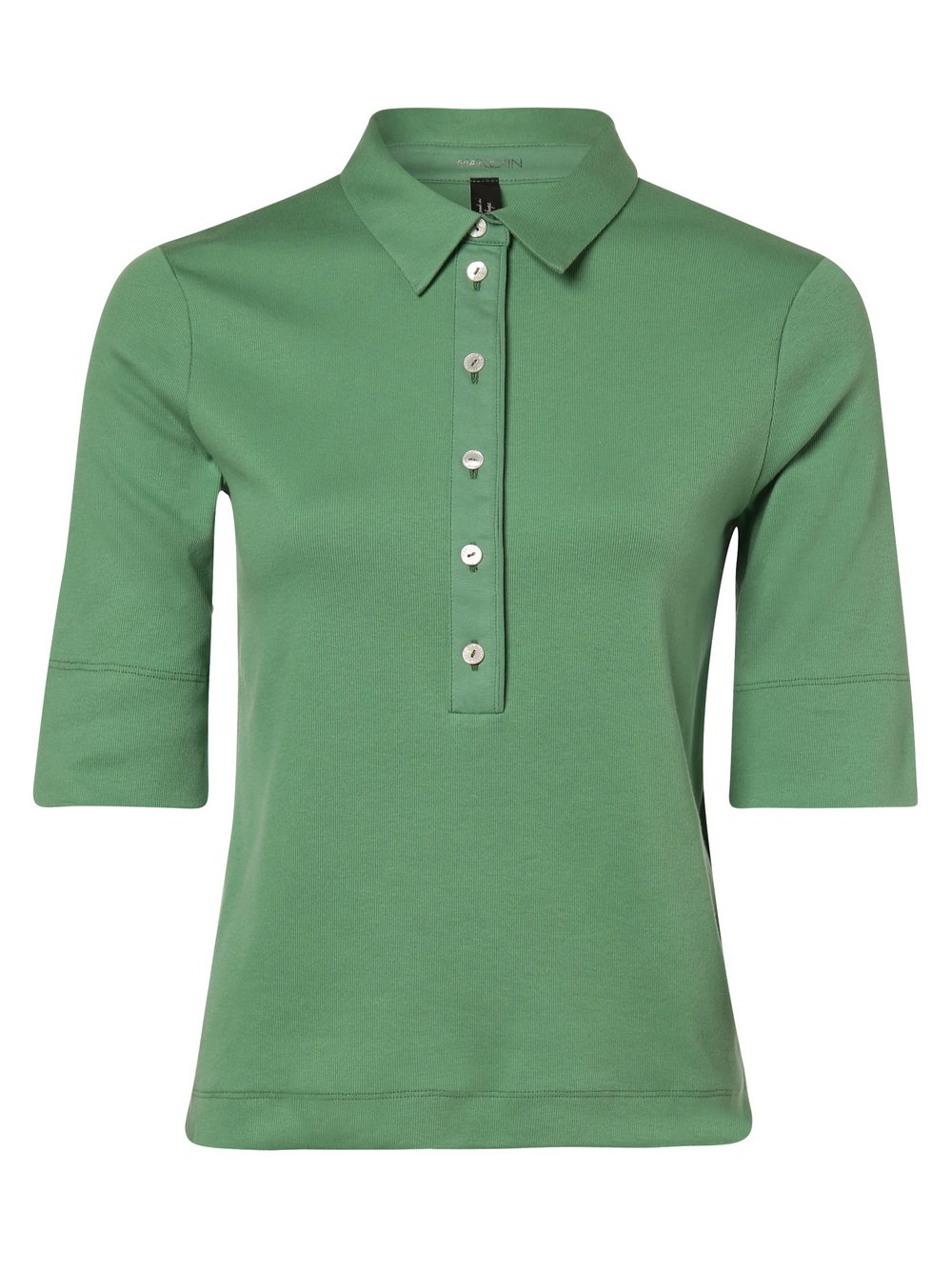 Marc Cain Collections - Damska koszulka polo, zielony