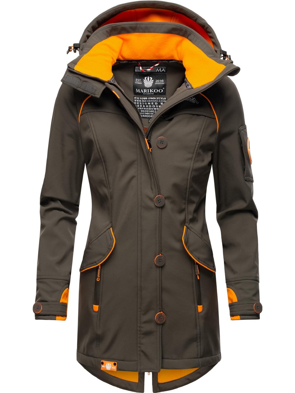 Thumbnail - Marikoo Übergangsjacke Damen schwarz, XS