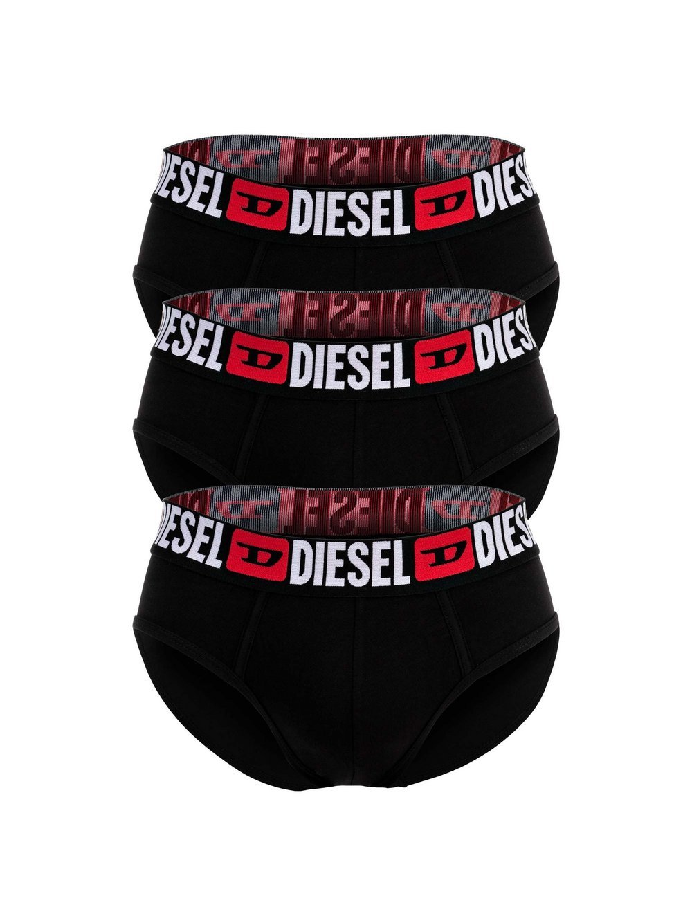 Diesel Slip 3er Pack Herren Baumwolle schwarz, XXL