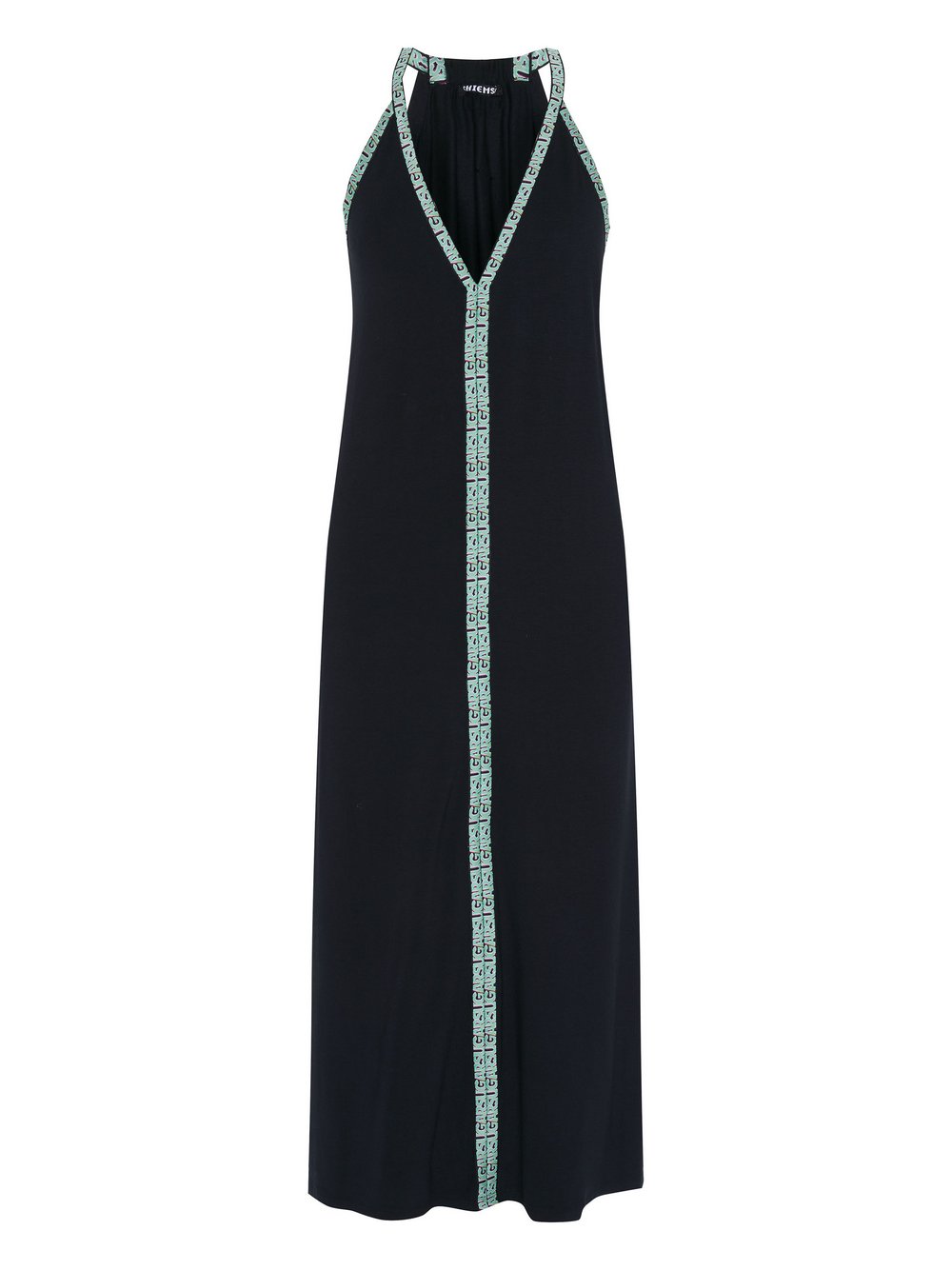 Chiemsee Kleid Damen Viskose schwarz gemustert, XS