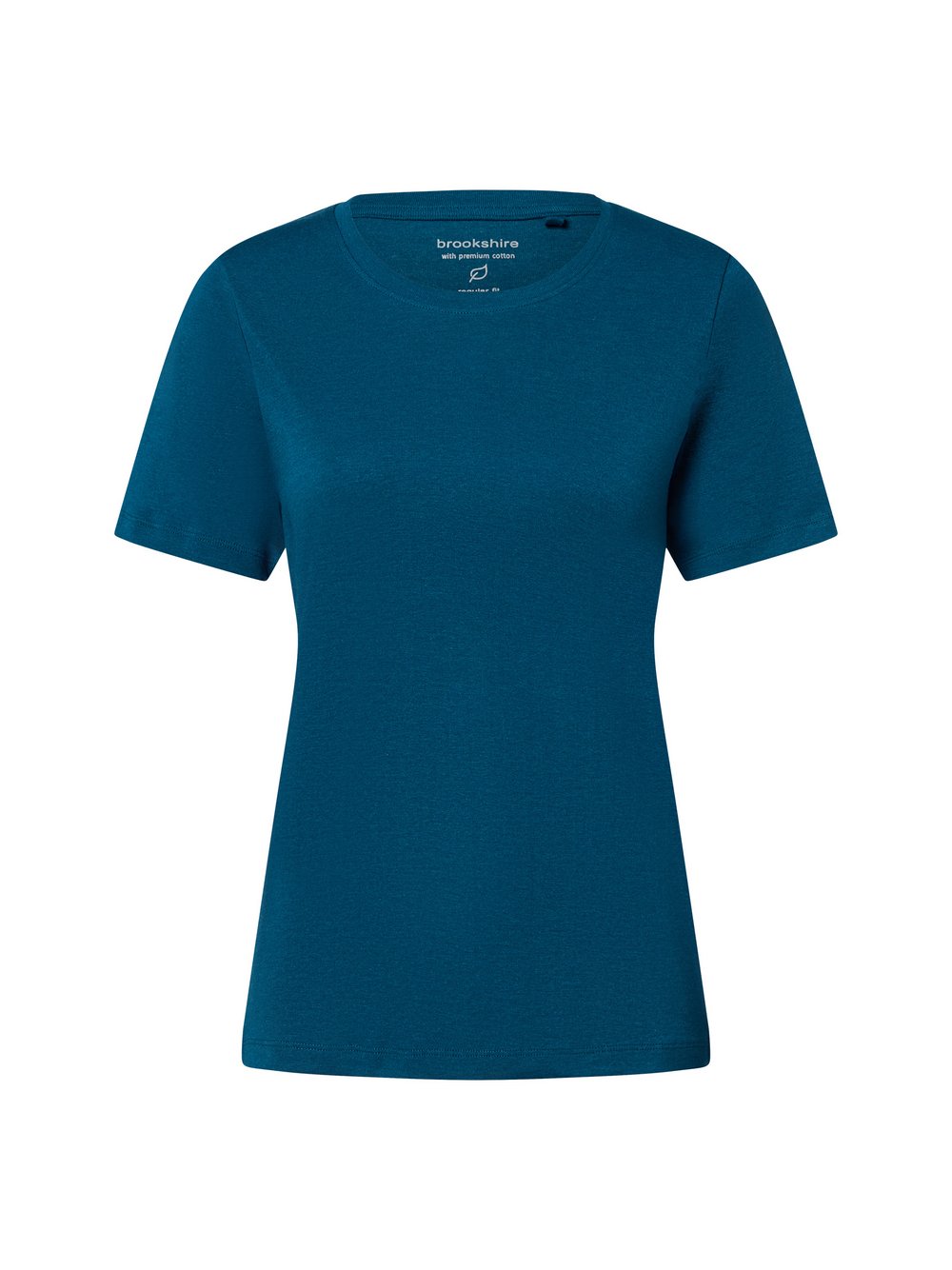 brookshire T-Shirt Damen Baumwolle blau meliert, M