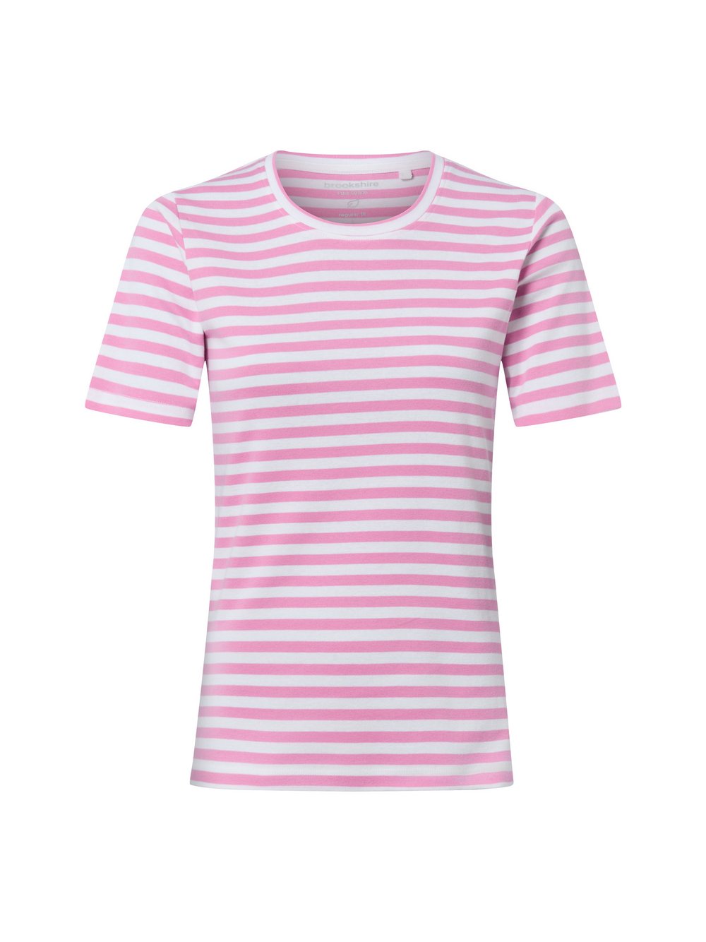 brookshire T-Shirt Damen Baumwolle rosa gestreift, L