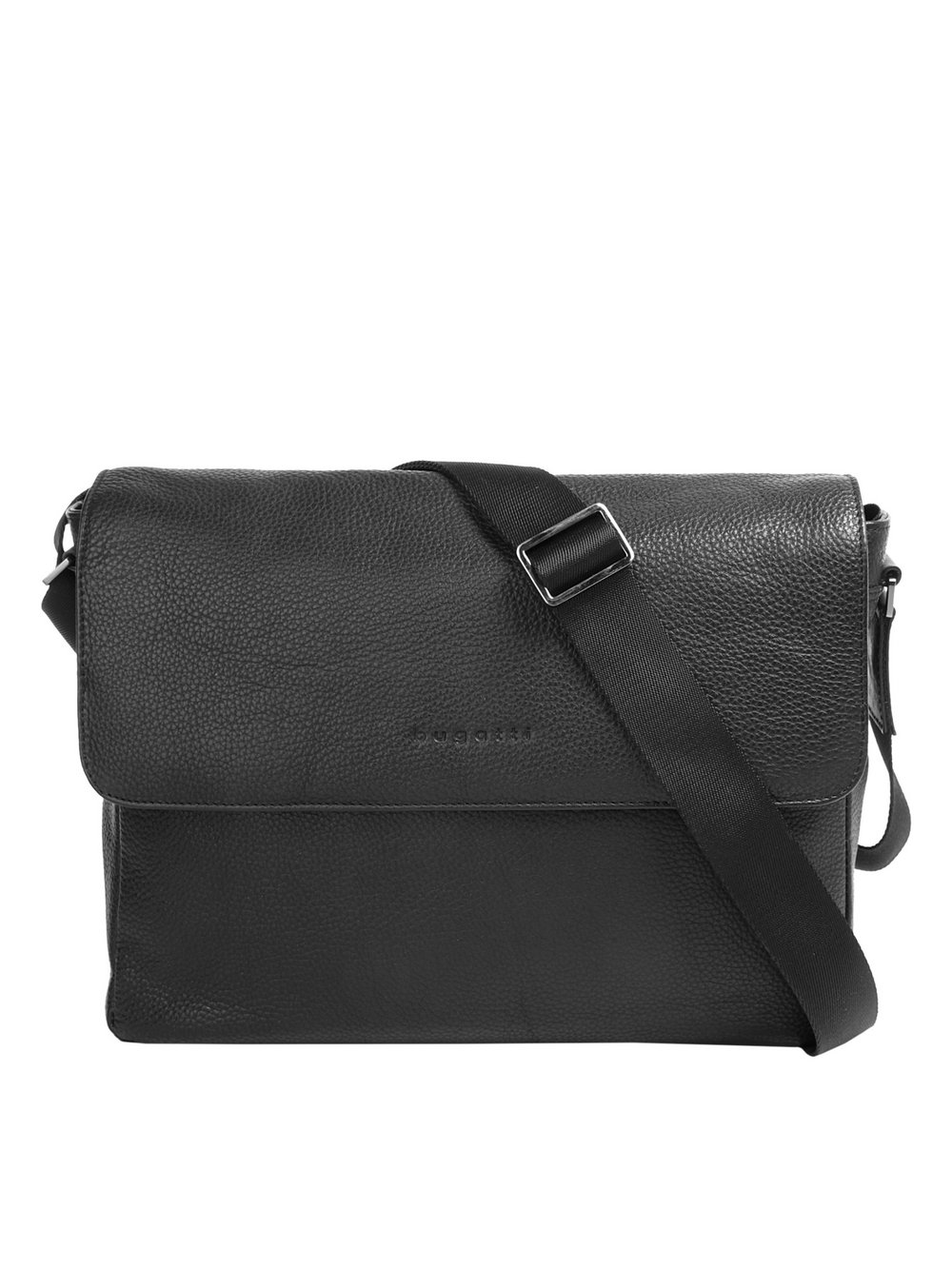 Bugatti Messenger Bag Damen Leder schwarz, ONE SIZE