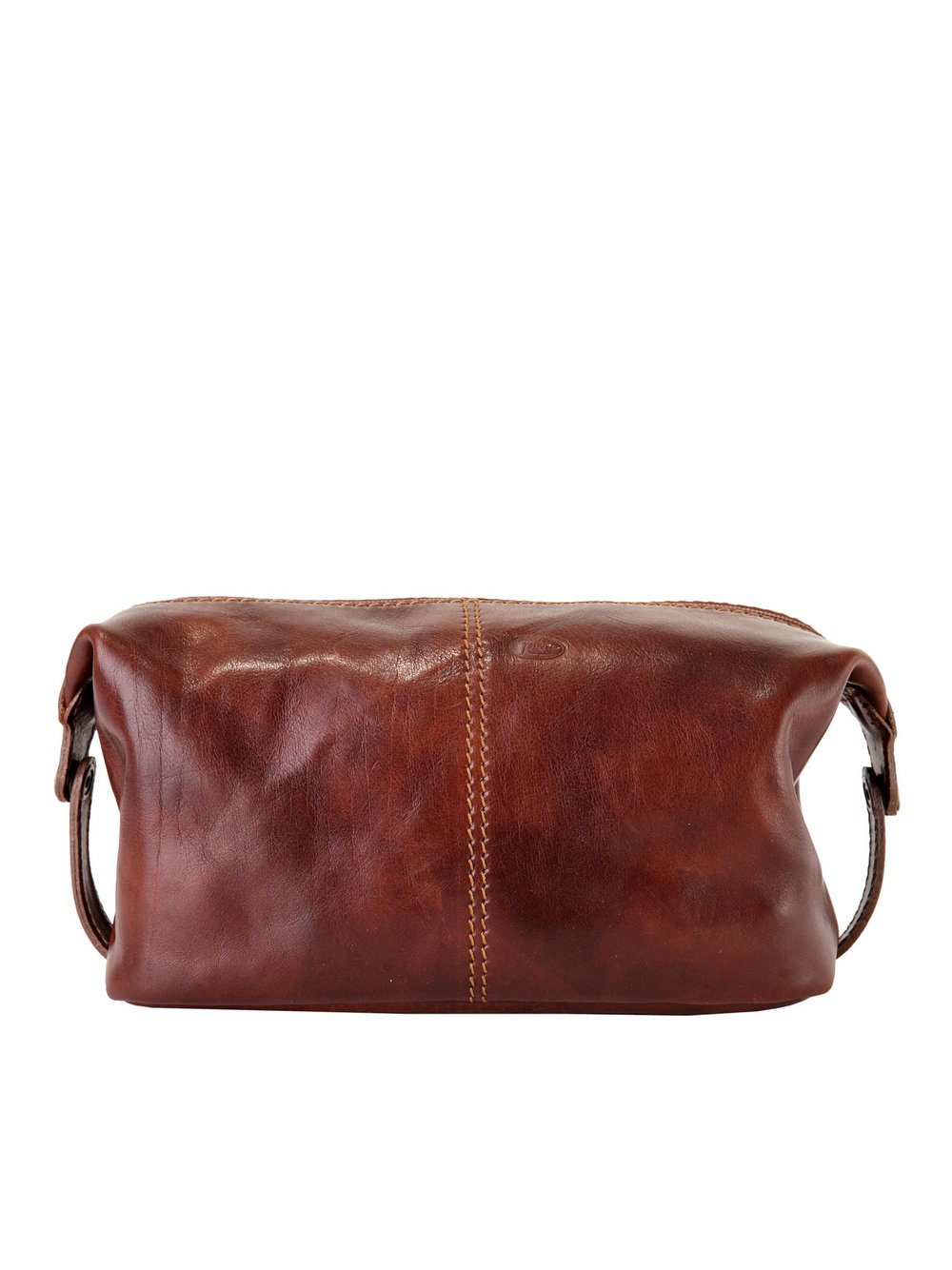 Thumbnail - piké Kulturtasche Damen Leder braun, ONE SIZE