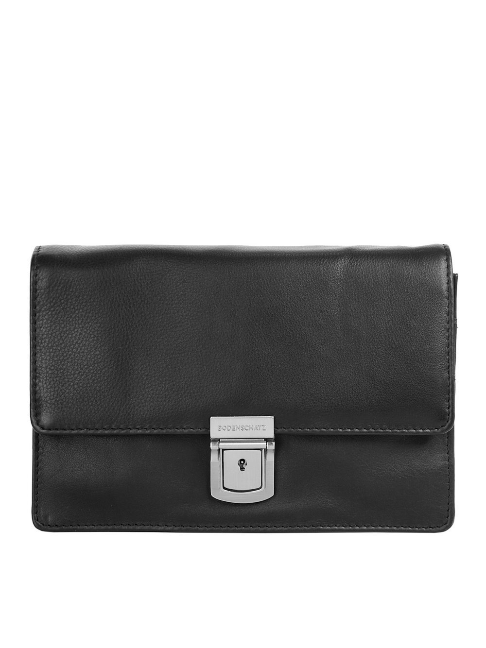 Bodenschatz Handgelenk Tasche Herren Leder schwarz, ONE SIZE