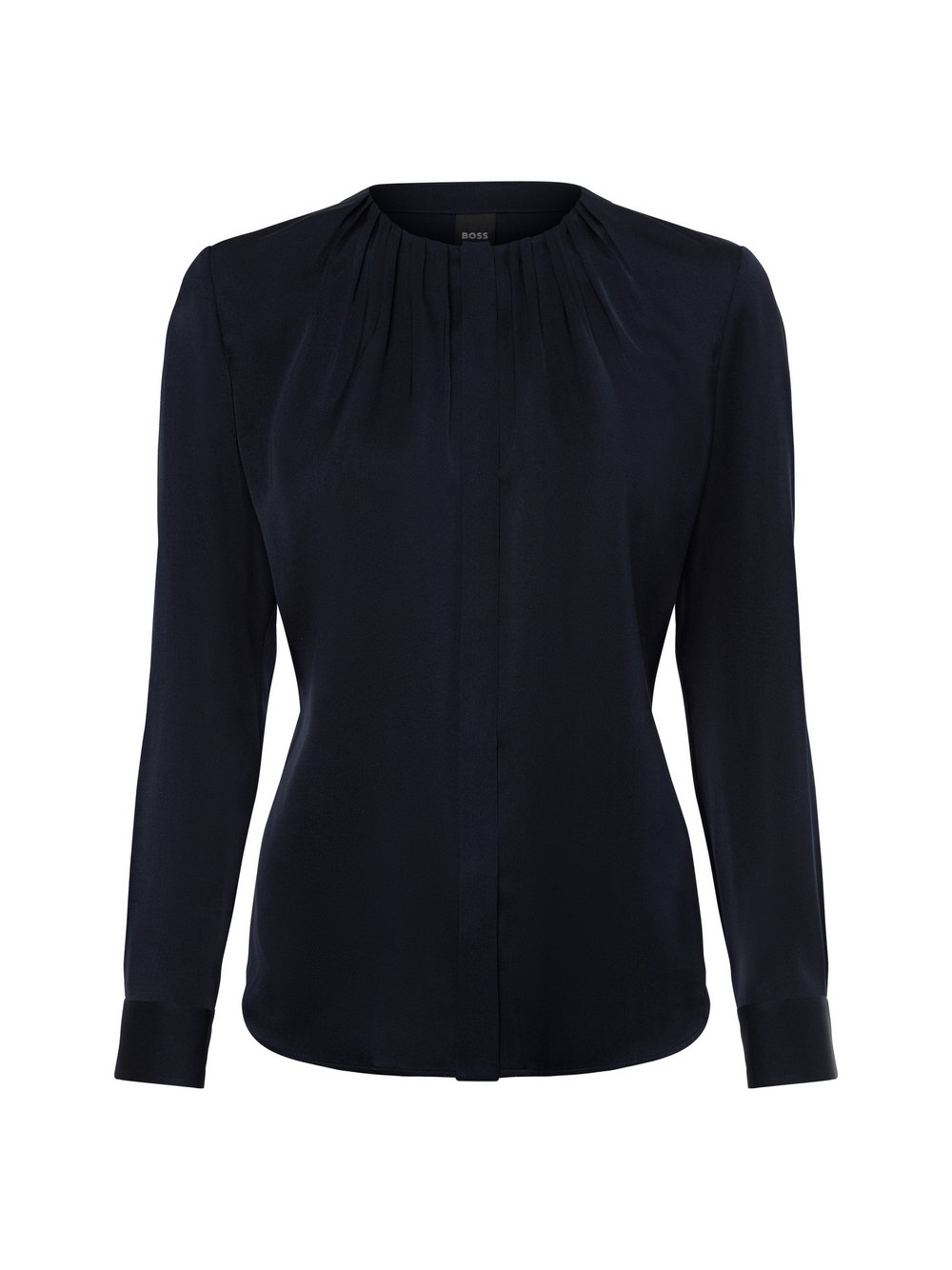 BOSS Bluse aus Seiden-Mix Damen blau, 42