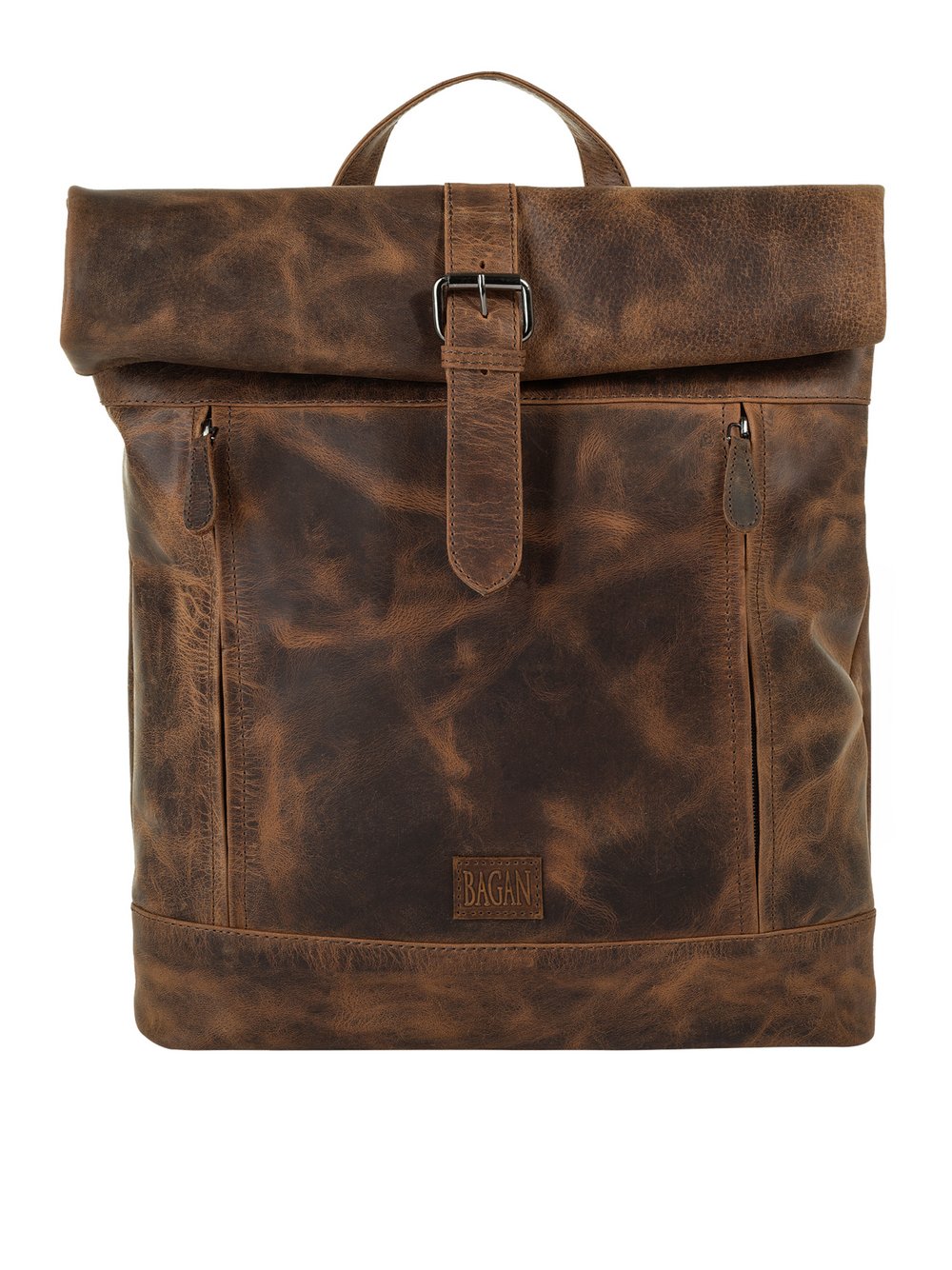 Thumbnail - BAGAN Rucksack Damen Leder braun, ONE SIZE