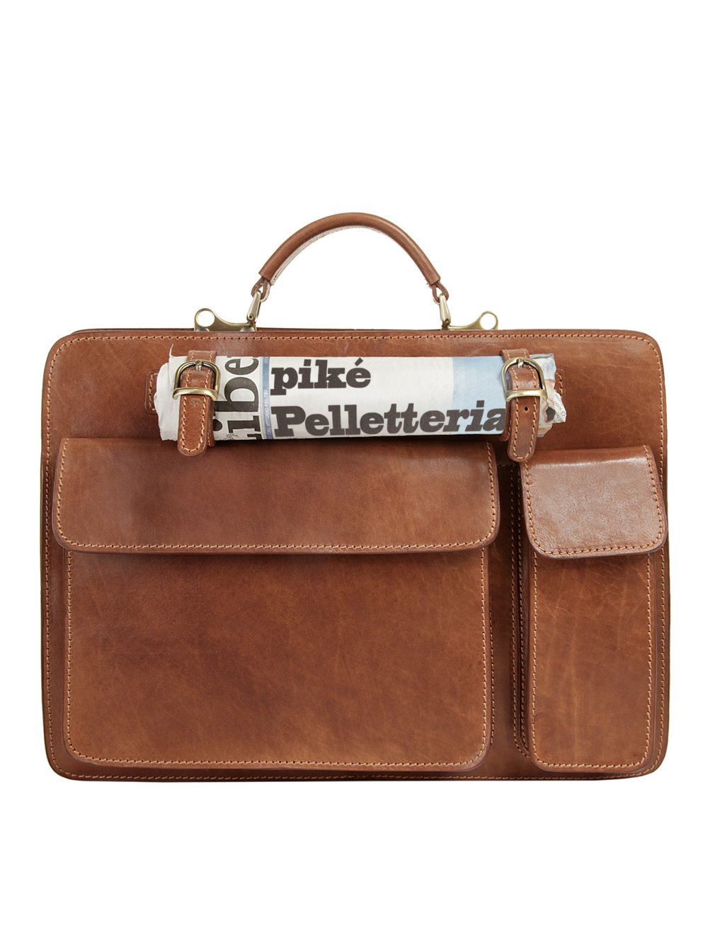 Thumbnail - piké Aktentasche Damen Leder braun, ONE SIZE