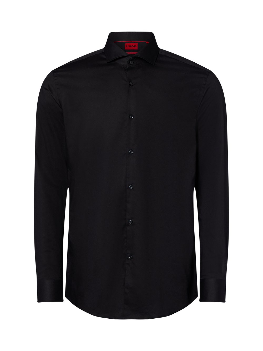 Thumbnail - HUGO Hemd Herren Slim Fit Baumwolle Haifisch schwarz, 43