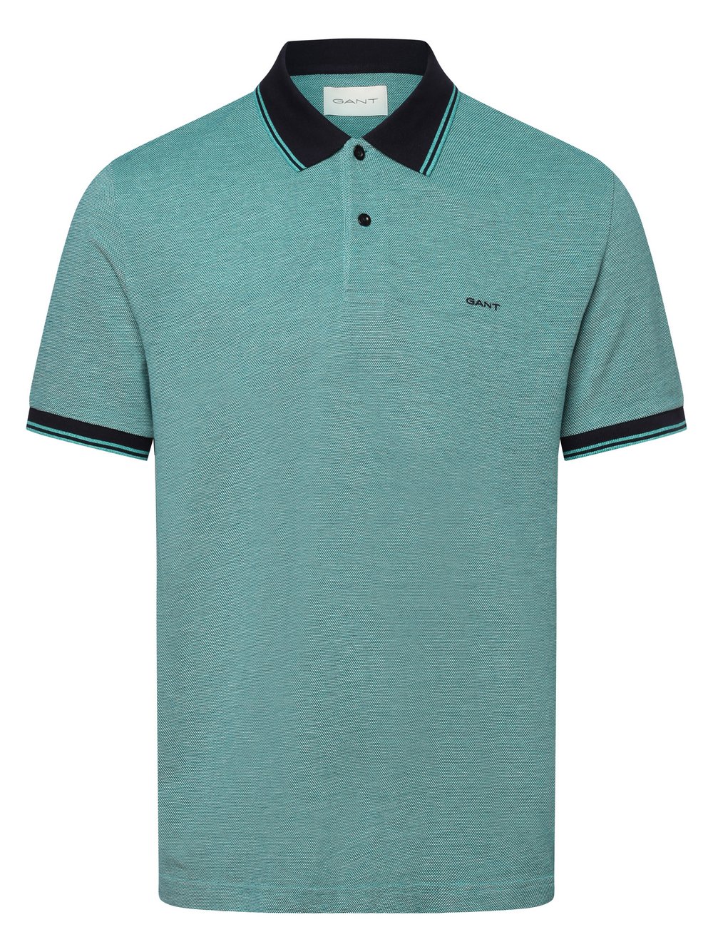 Gant Poloshirt Herren Baumwolle grün meliert, XXL