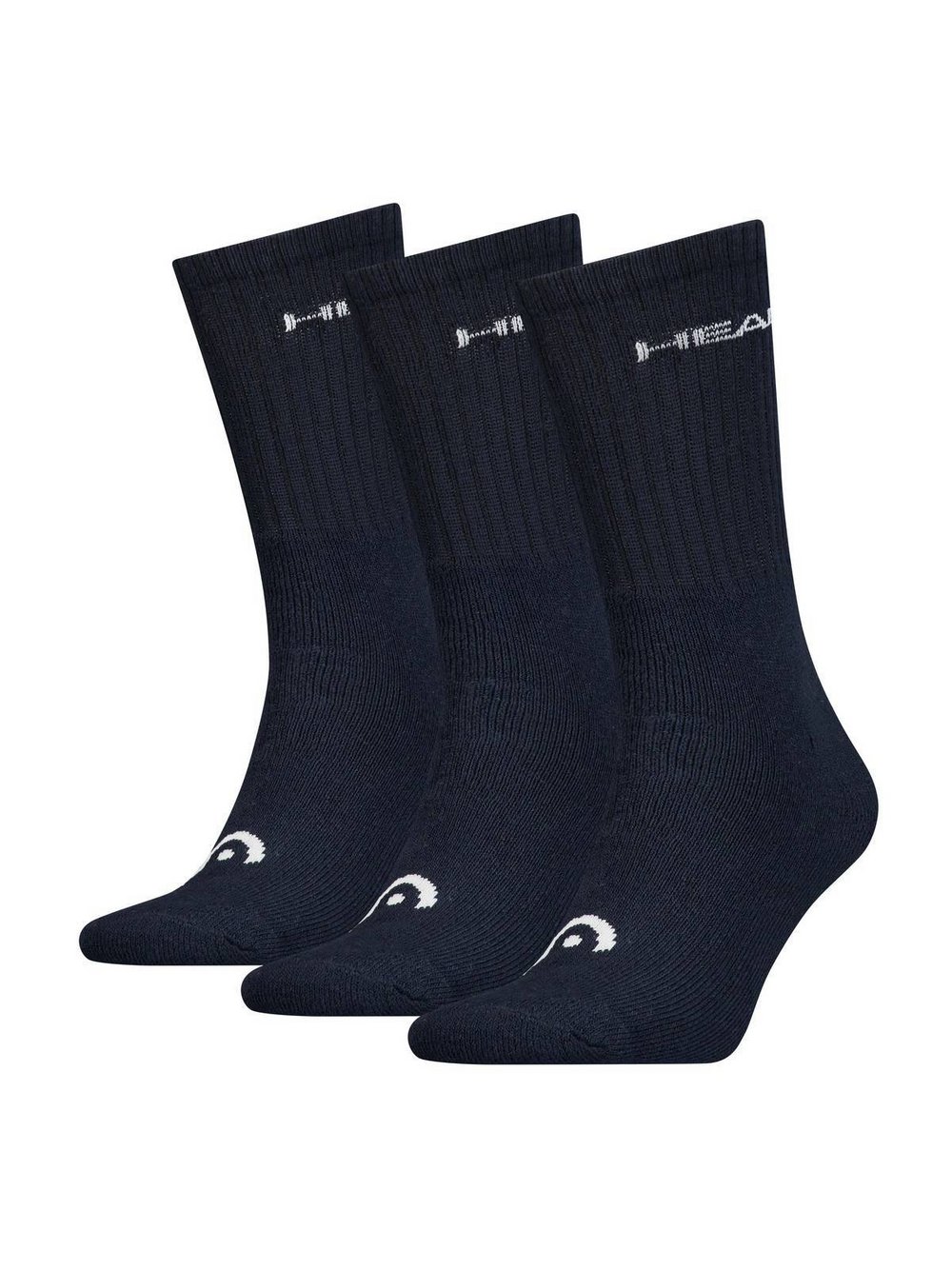 Head Socken 3er Pack Damen Baumwolle blau, 43-46