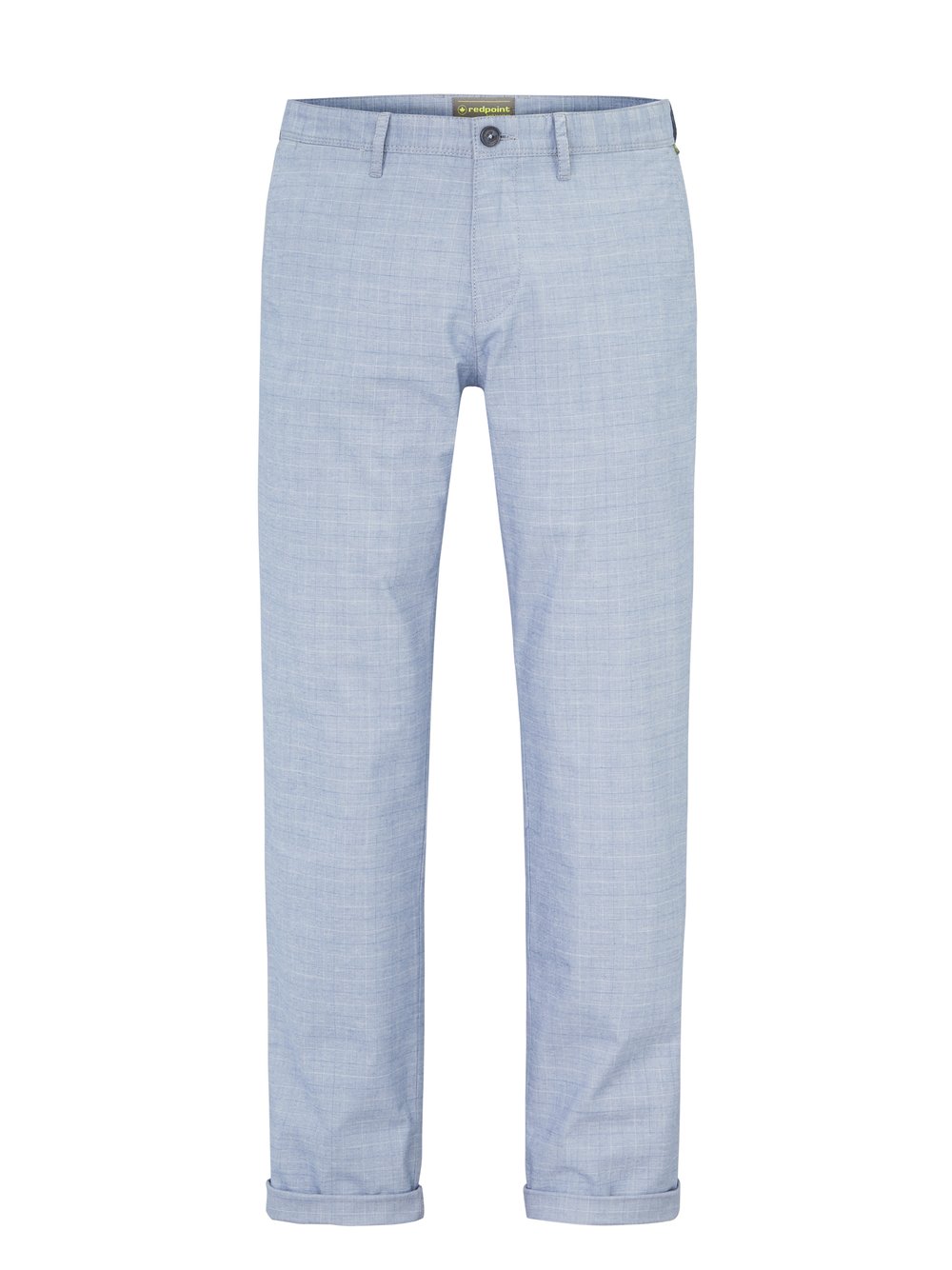 Redpoint Chino Herren Baumwolle blau kariert, 29-30