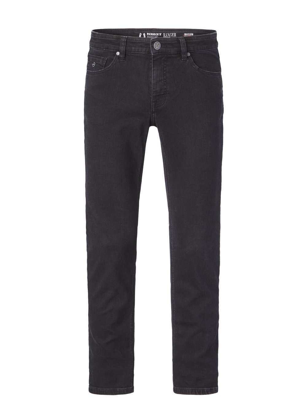 Paddock`s 5-Pocket Jeans Herren Baumwolle schwarz, 35-30