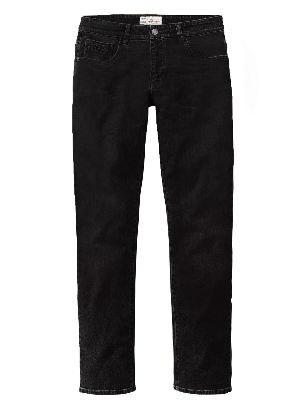 Redpoint 5-Pocket Jeans Herren Baumwolle schwarz, 36-32