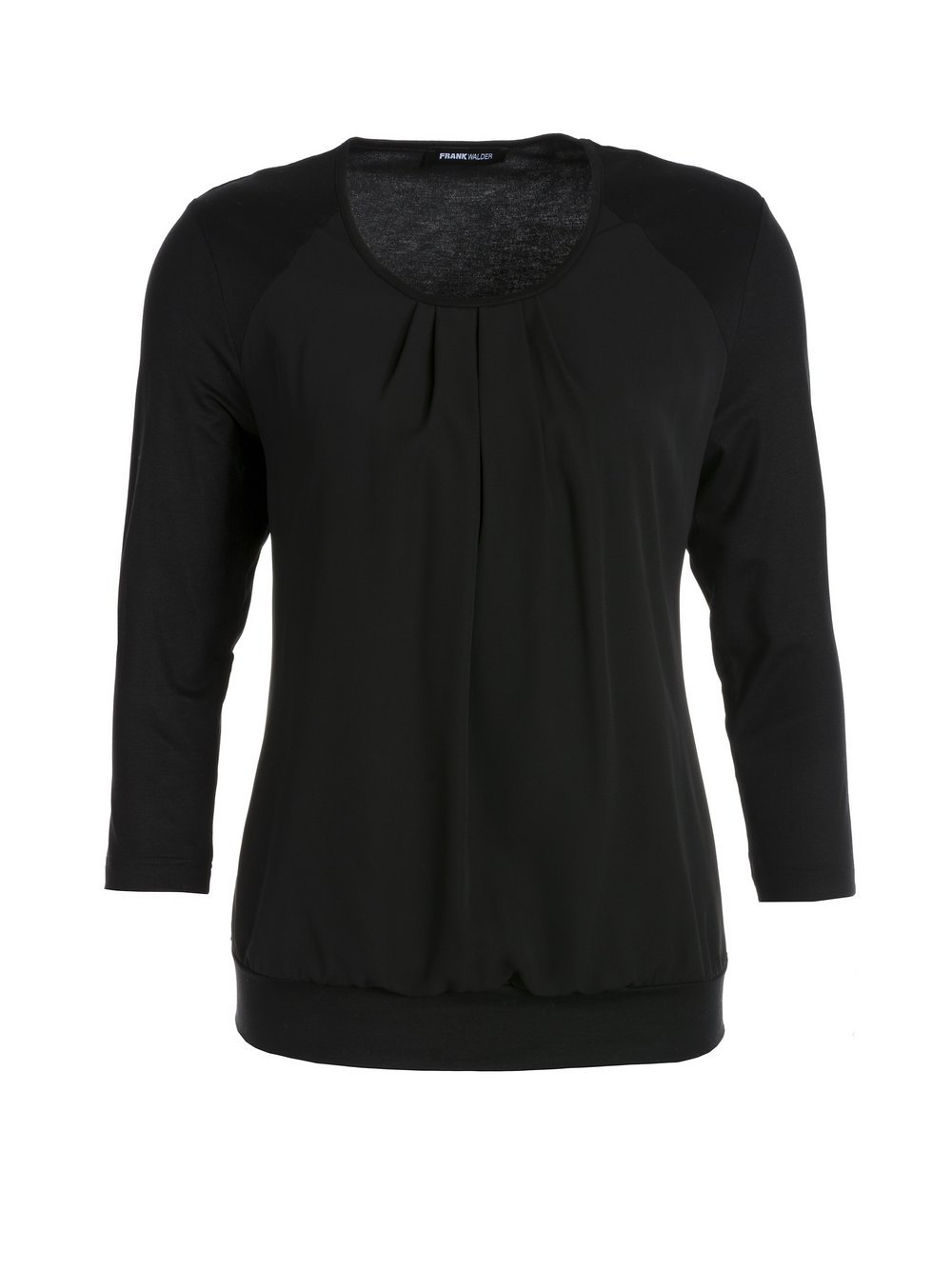 Frank Walder Blusenshirt Damen Viskose schwarz, 40