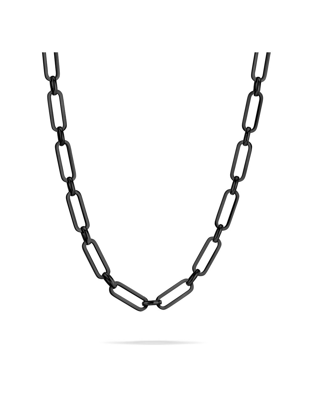 Liebeskind Berlin Halskette Damen Edelstahl schwarz, ONE SIZE