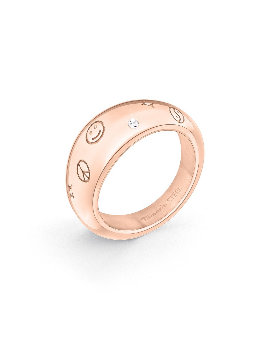 Tamaris Ring Damen Edelstahl roségold, 56