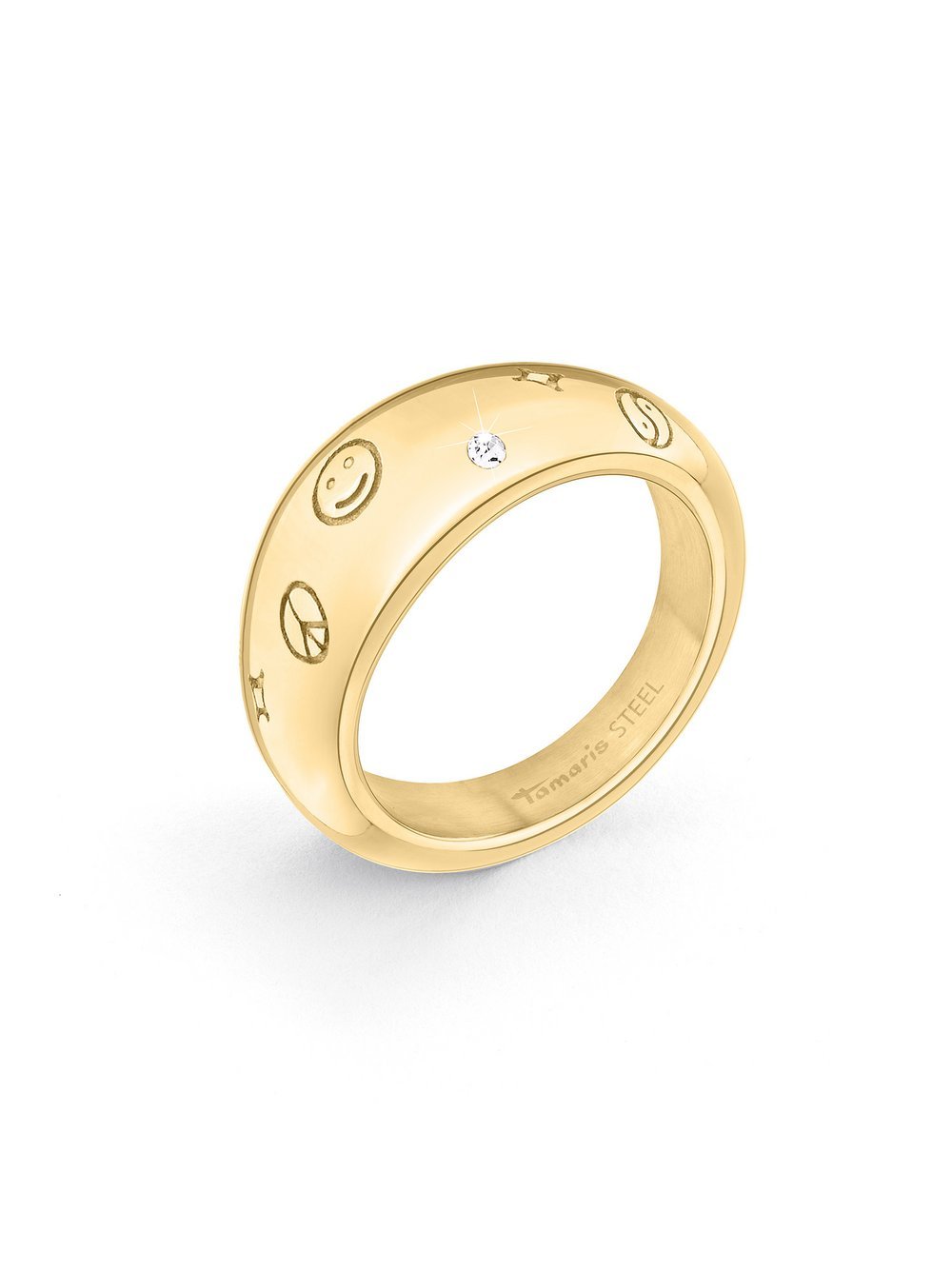 Tamaris Ring Damen Edelstahl gold, 52