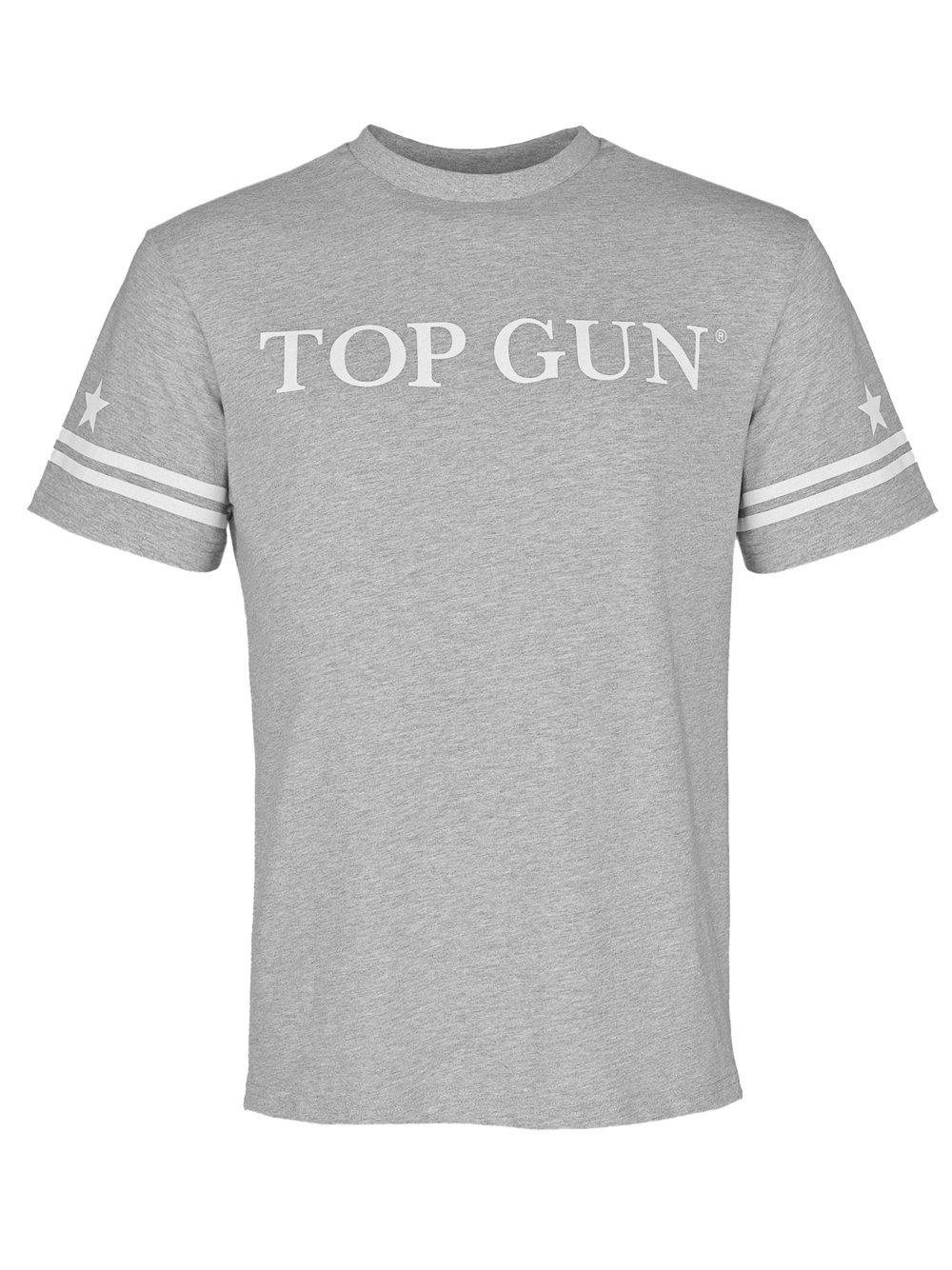 Topgun T-Shirt Herren Baumwolle grau bedruckt, XXXL