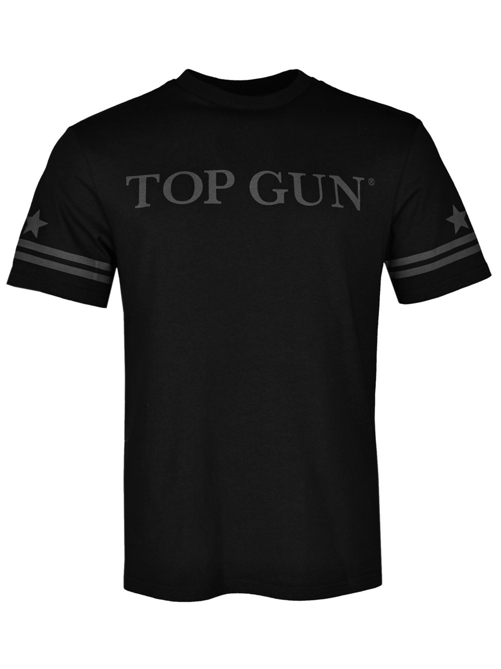 Topgun T-Shirt Herren Baumwolle schwarz bedruckt, M