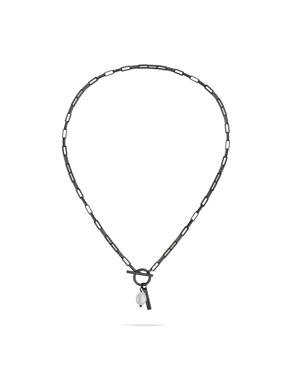 Liebeskind Berlin Halskette Damen Edelstahl schwarz, ONE SIZE