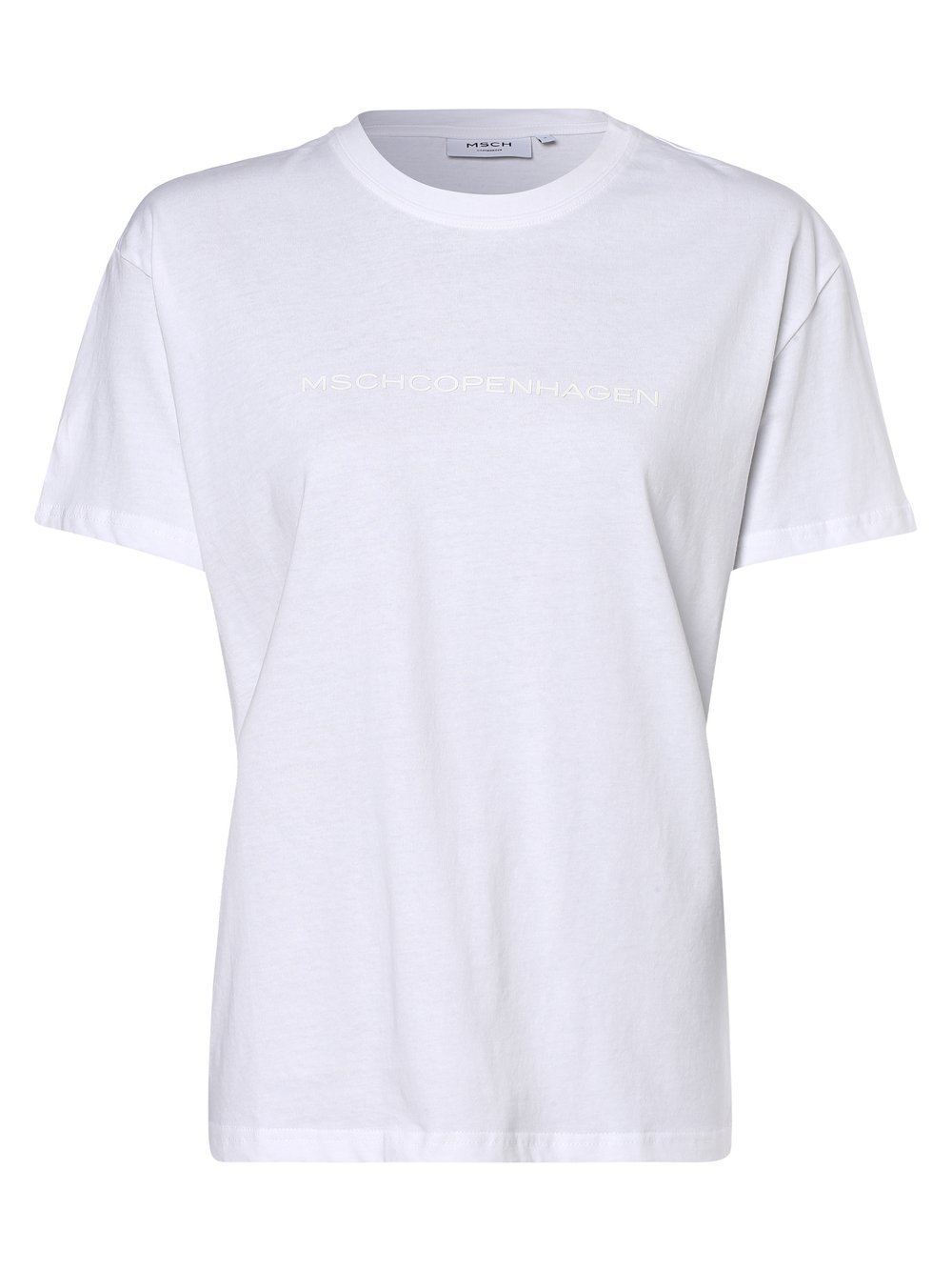 Moss Copenhagen - T-shirt damski – MSCHLiv, biały