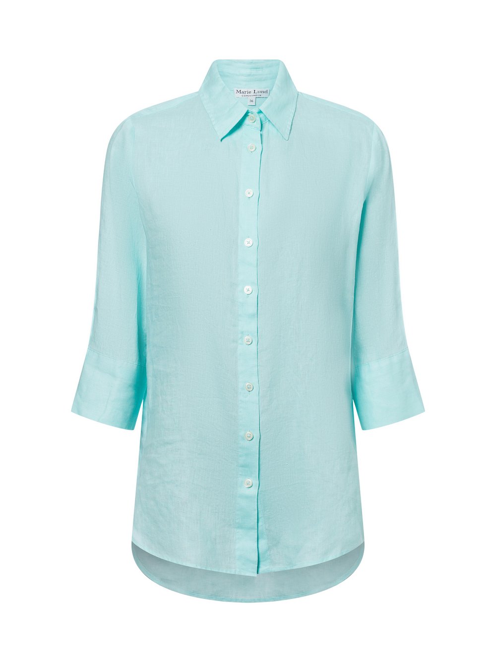 Marie Lund Leinenbluse Damen blau, 44