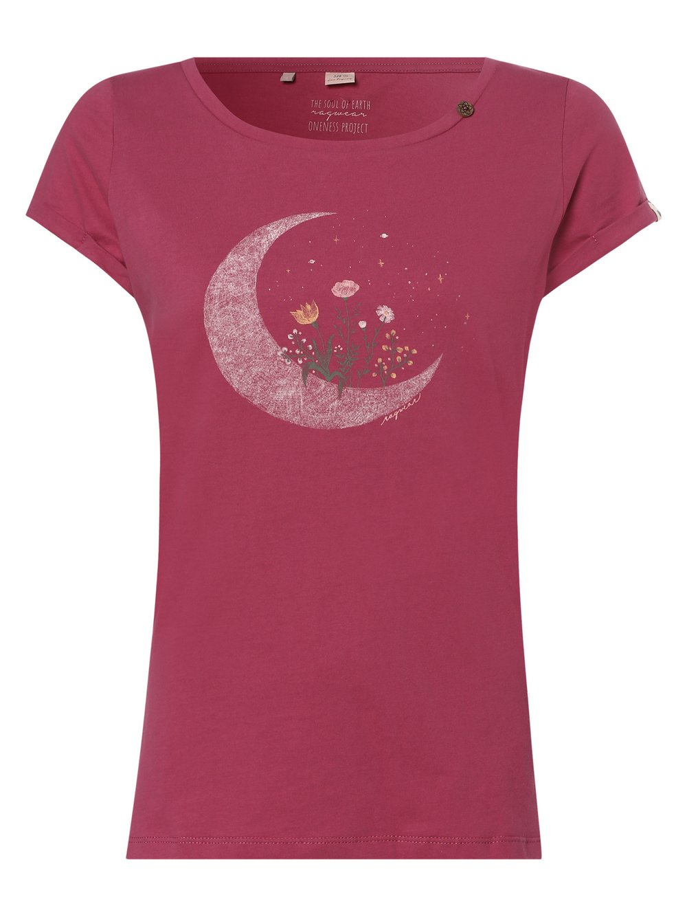 Ragwear - T-shirt damski – Florah Moon, różowy